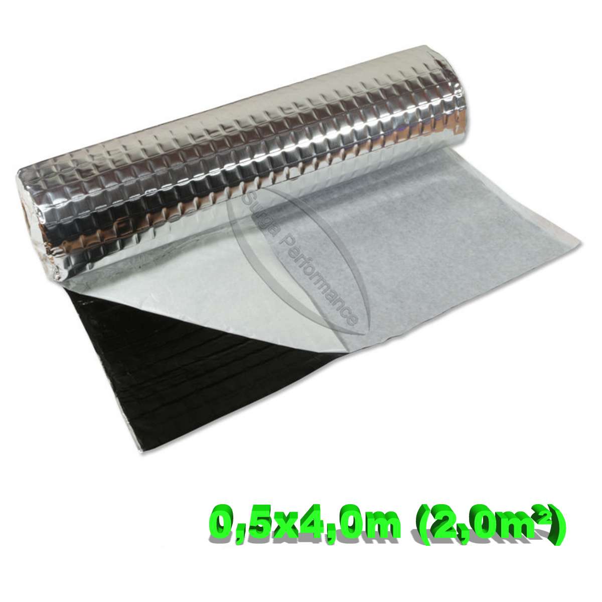 HASKYY 2mm Alubutyl Platten 1,11m² 500x370mm 6x Schwarz Anti Dröhn