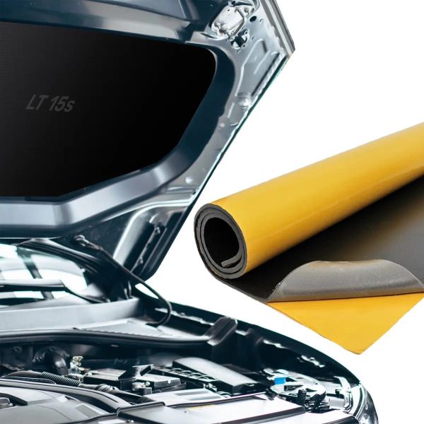 Motorraum-Dämmmatte 10 mm selbstklebend – 50 × 100 cm