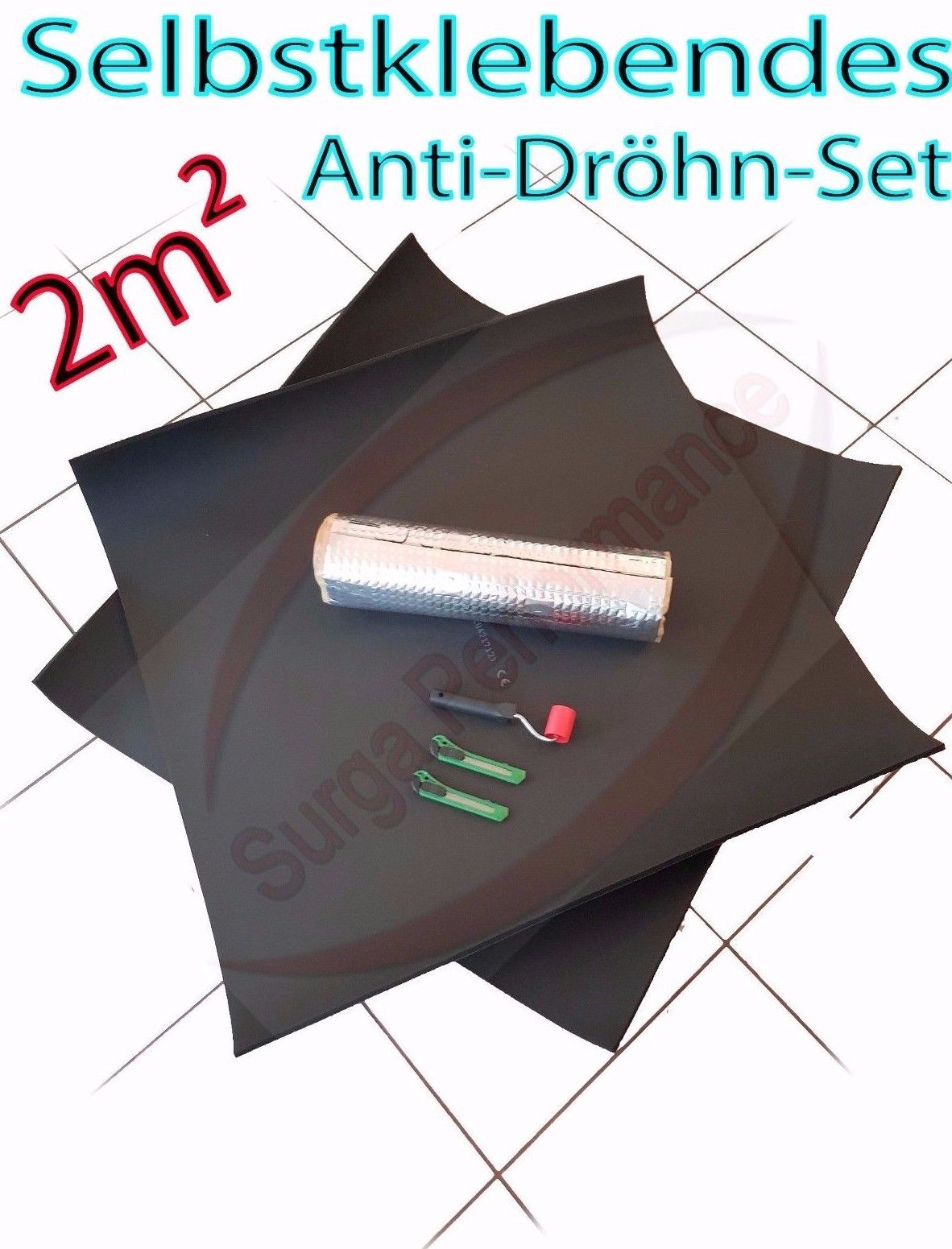 Antivibrationsmatte 5mm von der Rolle 80/100cm