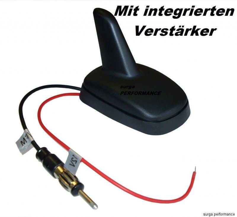 Antenne Shark Hai Radio Dachantenne Universal Universell intigrierter  Verstärker DIN Opel Mercedes
