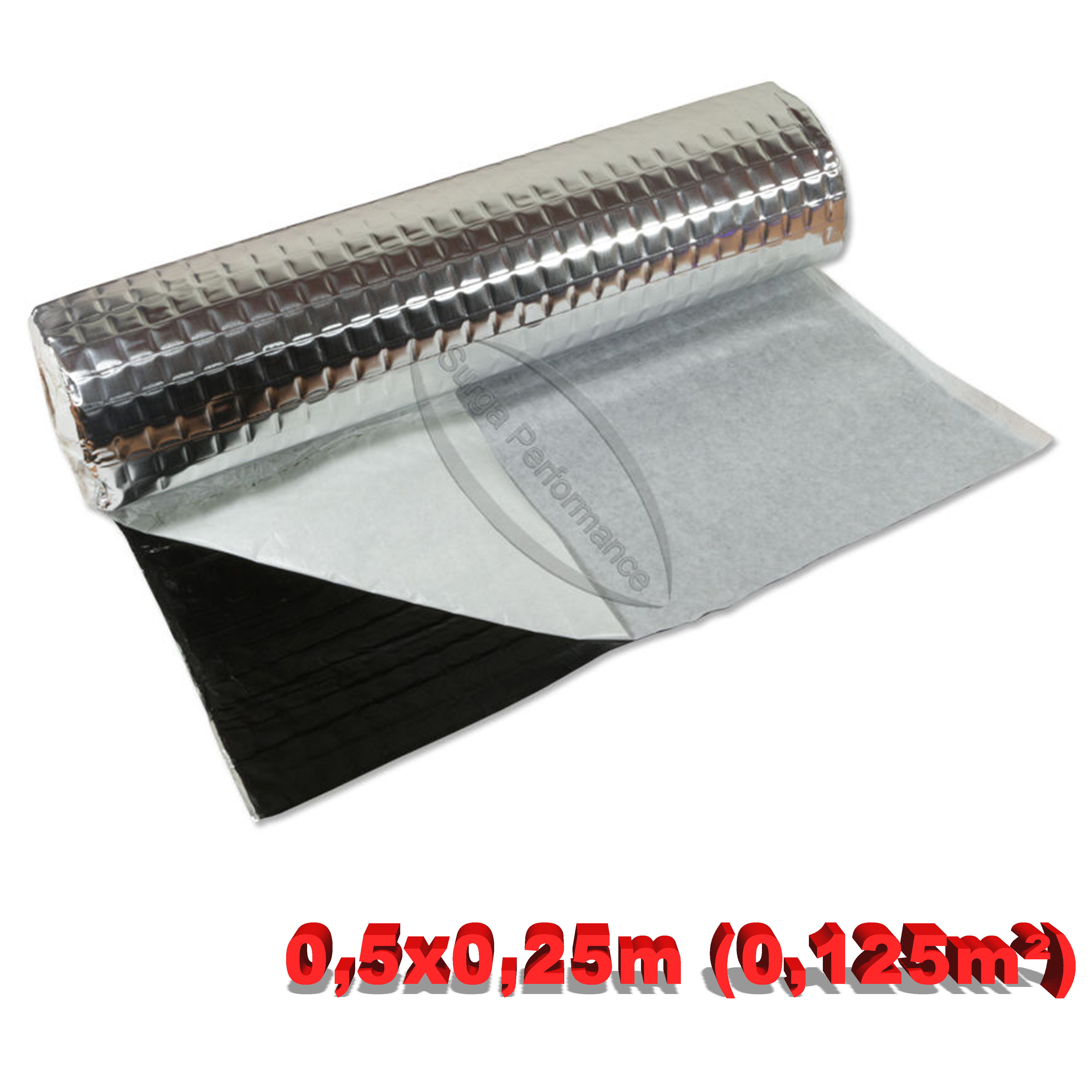 Surga Performance 4m Alubutyl Insulation Mat – 25 X 400cm Roll, Self-Adhesive Sound Deadener (Flameproof, Waterproof)