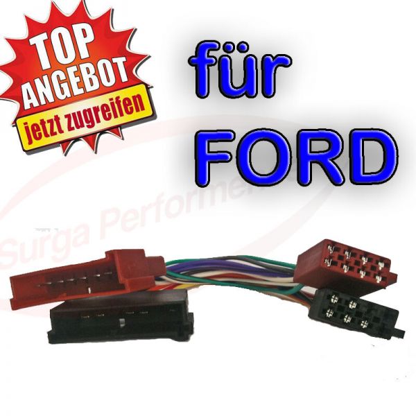 Ford DIN ISO Auto Radio Adapter Kabel Stecker Focus Mondeo Fiesta ect...