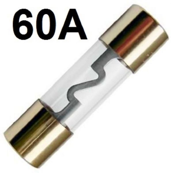 GLAS-Sicherung AGU 60-A GoldLine Vergoldet 60 Amper Hauptsicherung ENDSTUFE