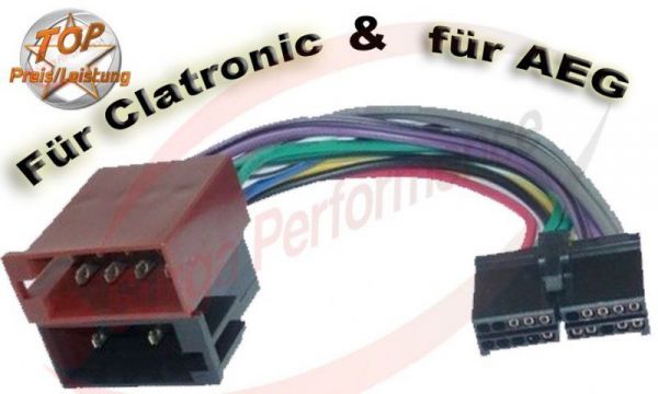 AEG / PROLOGY CLATRONIC Autoradio Kabel Adapter ISO PROLOGY 20 pin