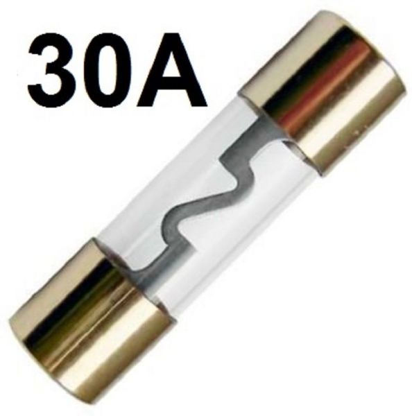 GLAS-Sicherung AGU 30-A GoldLine Vergoldet 30 Amper Hauptsicherung ENDSTUFE